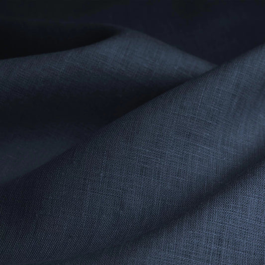 High Quality Deep Navy Blue Linen