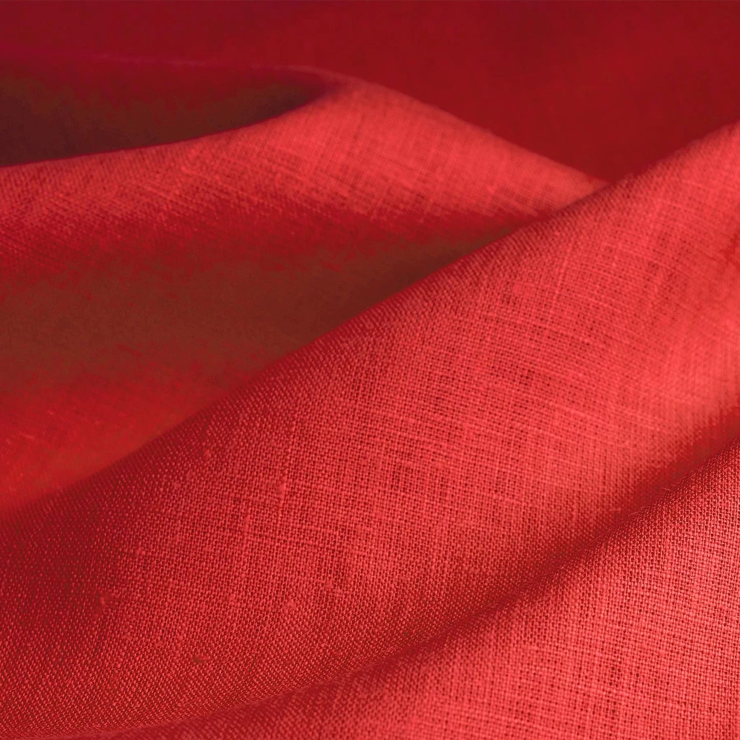 High Quality Linen Scarlet Red